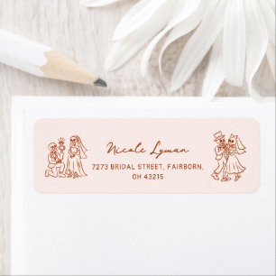 Hand Drawn Whimsical Halloween Wedding Shower