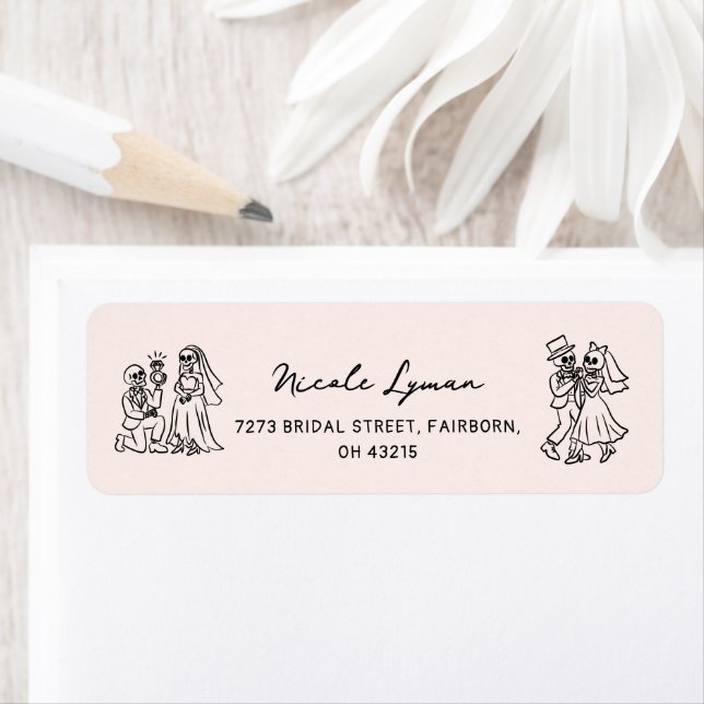 Hand Drawn Whimsical Halloween Wedding Shower (Insitu)