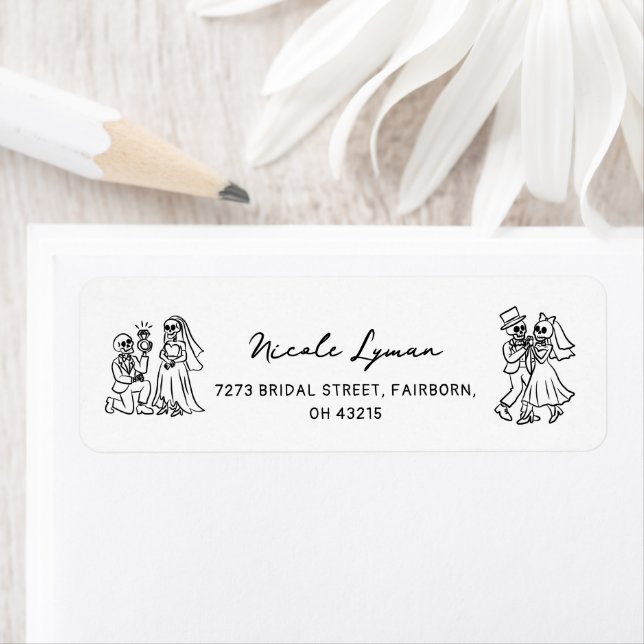 Hand Drawn Whimsical Halloween Wedding Shower (Insitu)