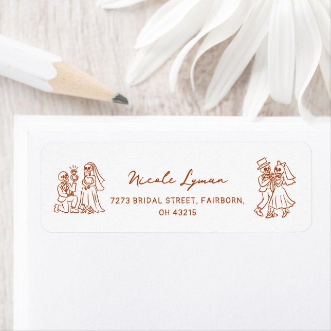 Hand Drawn Whimsical Halloween Wedding Shower (Insitu)