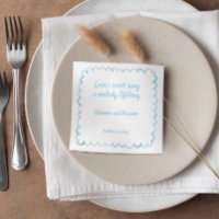 Hand Drawn Whimsical Light Blue Wavy Frame Quote