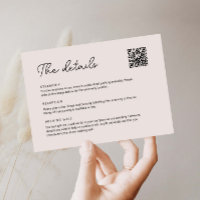 Hand Drawn Whimsical Ribbon Details with QR Code