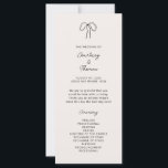 Hand Drawn Whimsical Wedding Ceremony Program<br><div class="desc">Designed to coordinate with our Hand Drawn Ribbon Border, this wedding ceremony program features the popular and chic ribbon border with hand scribble font. If you want to catch your guest's attention with this unique design, this suite is perfect for you. For more advanced customisation of this design, e.g. changing...</div>