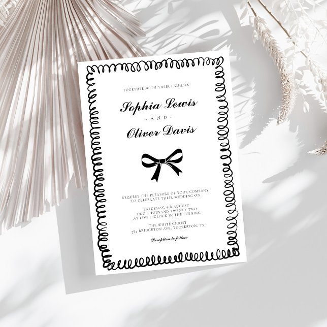 Hand Drawn Whimsical Wedding Invitation (Creator Uploaded)