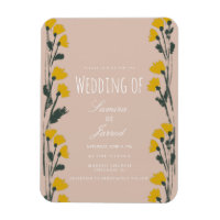 Hand-Drawn Wild Floral Botanical Vintage Wedding