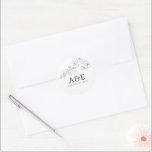 Hand-drawn Wildflowers Simple Elegant Minimalist  Classic Round Sticker<br><div class="desc">Wildflowers minimalist stickers</div>