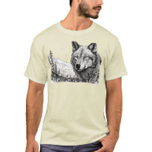 HAND DRAWN WOLF,