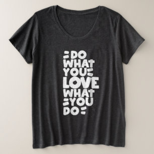 Hand Drawn Words phrase Who Seeks Shall Find Plus Size T-Shirt