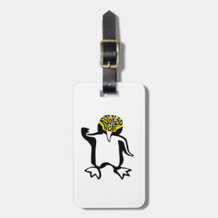 Hand drawn - Yellow-eyed PENGUIN - Nature - Luggage Tag