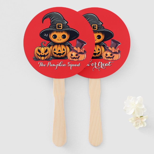 Hand Fan : HALLOWEEN Treat #08 (Front and Back)