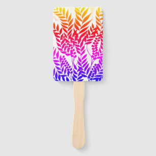 Hand Fan with Foral Design