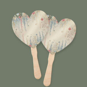 Hand Fan with Vintage Baroque Flower Style