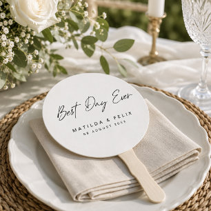 Hand Fans Personalised Wedding Ceremony Favour