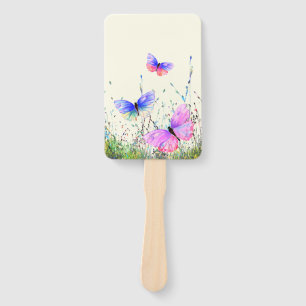 Hand Fans with Butterflies