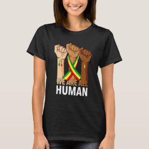 Hand Fist We Are All Human African Pride Black His T-Shirt
