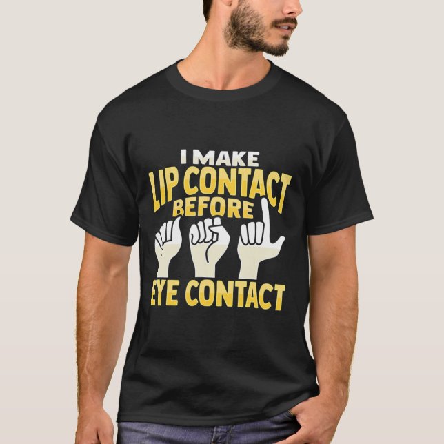 Hand Gesture Deaf Hearing Loss Awareness 10  T-Shirt (Front)