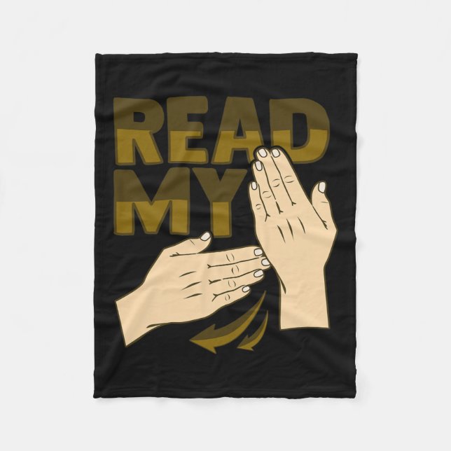 Hand Gesture Deaf Hearing Loss Awareness 12  Fleece Blanket (Front)