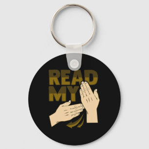 Hand Gesture Deaf Hearing Loss Awareness 12  Key Ring