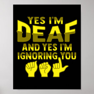 Hand Gesture Deaf Hearing Loss Awareness 1  Poster