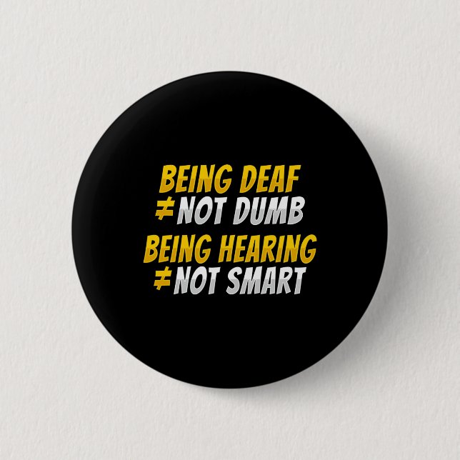 Hand Gesture Deaf Hearing Loss Awareness 2  6 Cm Round Badge (Front)