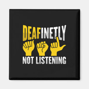 Hand Gesture Deaf Hearing Loss Awareness 3  Magnet