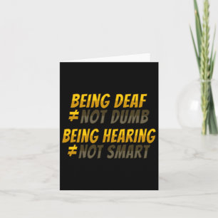 Hand Gesture Deaf Hearing Loss Awareness 6 Card