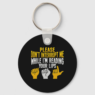Hand Gesture Deaf Hearing Loss Awareness 9 Key Ring
