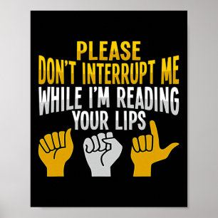 Hand Gesture Deaf Hearing Loss Awareness 9 Poster