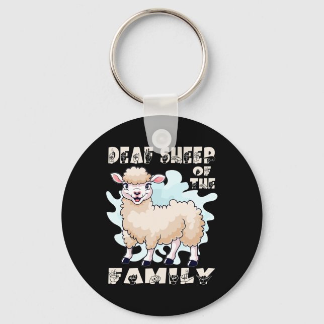 Hand Gesture Hand Sign Language Hearing Loss Aware Key Ring (Front)