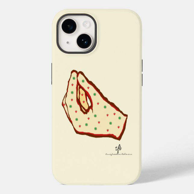 Hand Gesture Strawberry-Kiwi Pizza Case-Mate iPhone Case (Back)