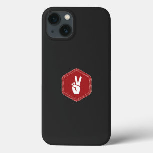 hand, gesture, thumb, font, red, wrist, nail, mage iPhone 13 case