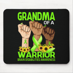 Hand Grandma Of A Warrior Brain Disabilities Aware Mouse Pad