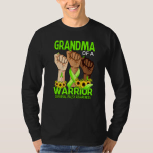 Hand Grandma Of A Warrior Cerebral Palsy Awareness T-Shirt