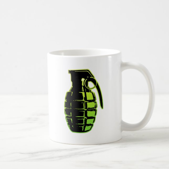 Hand Grenade - green Coffee Mug (Right)