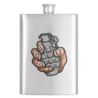 Hand Grenade In Comics Style