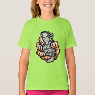 Hand Grenade In Comics Style T-Shirt