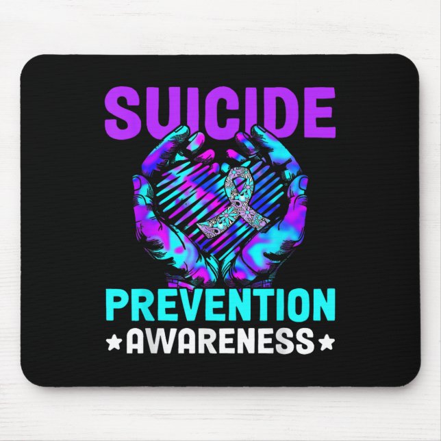 Hand Heart Suicide Prevention Awareness Week Septe Mouse Pad (Front)