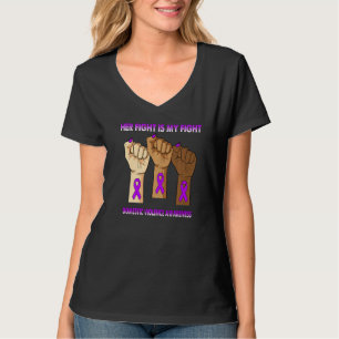 Hand Her Fight Is My Fight Domestic Violence Aware T-Shirt