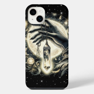 Hand Holding a Crystal under the Moonlight iPhone 14 Plus Case