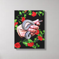 hand holding baby snake quote reptile animals art