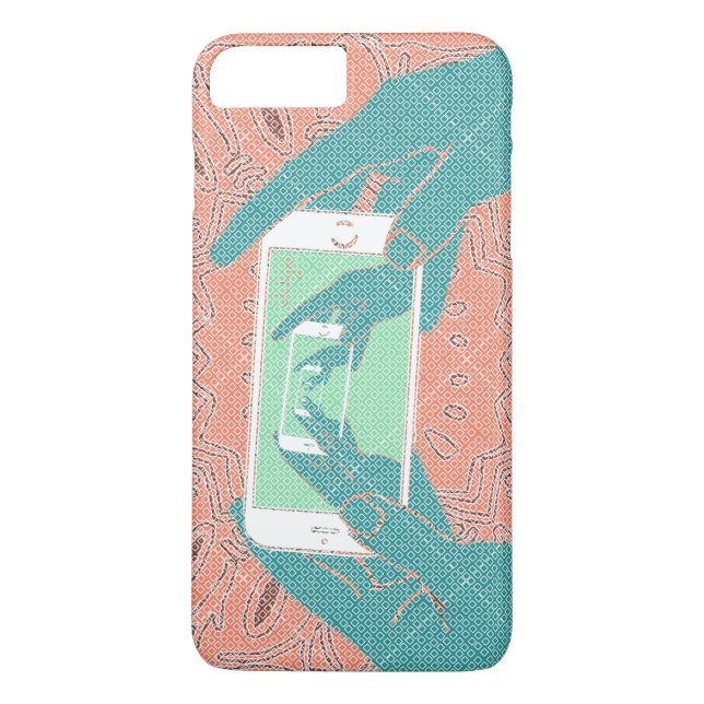 Hand Holding Cell Phone Case-Mate iPhone Case (Back)