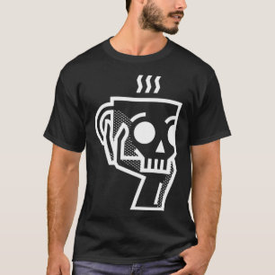 Hand Holding Coffee Cup Hamlet Play  Shakespeare T-Shirt