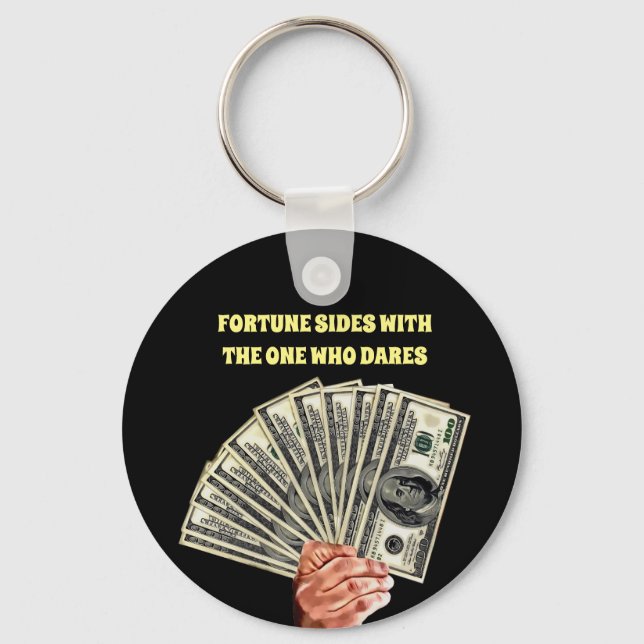 hand holding hundred dollar bills money finance key ring (Front)