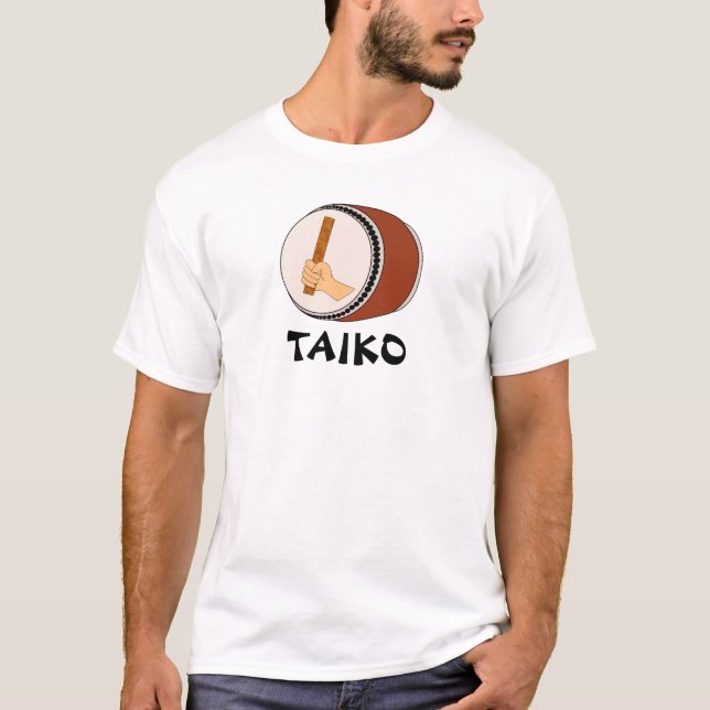 Hand Holding Stick Taiko Drum Japanese Drumming T-Shirt (Front)