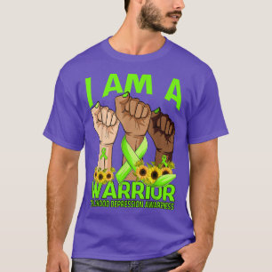 Hand I Am A Warrior Childhood Depression Awareness T-Shirt