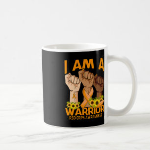 Hand I Am A Warrior RSD CRPS Awareness Sunflower Coffee Mug
