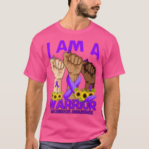 Hand I Am A Warrior Sarcoidosis Awareness Sunflowe T-Shirt