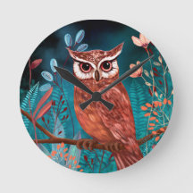 Hand-illustrated owl by the artist - Boho Nature