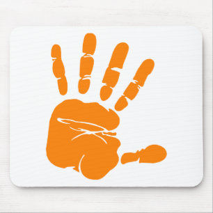 Hand impression mouse pad