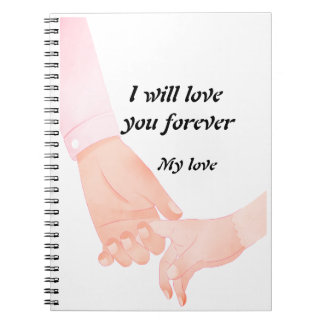 Hand in Hand Love Art – Parent & Child Holding Han Notebook